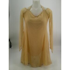 Dance Costume Kelle   Large Adult Tan Dress Lyrical